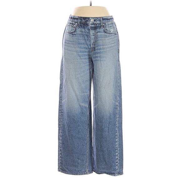 Rag & Bone Miramar Wide Leg Women's Faux Denim Jeans Size Medium - Picture 1 of 3
